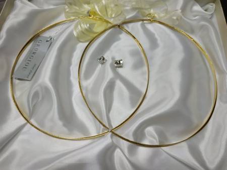 Wedding crowns metallic gold 4643